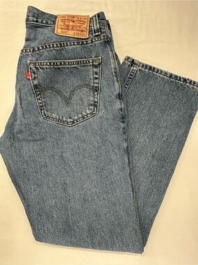Vintage 2008 Levi's 505 Regular Fit Straight Leg Jeans 34x32 100% Cotton